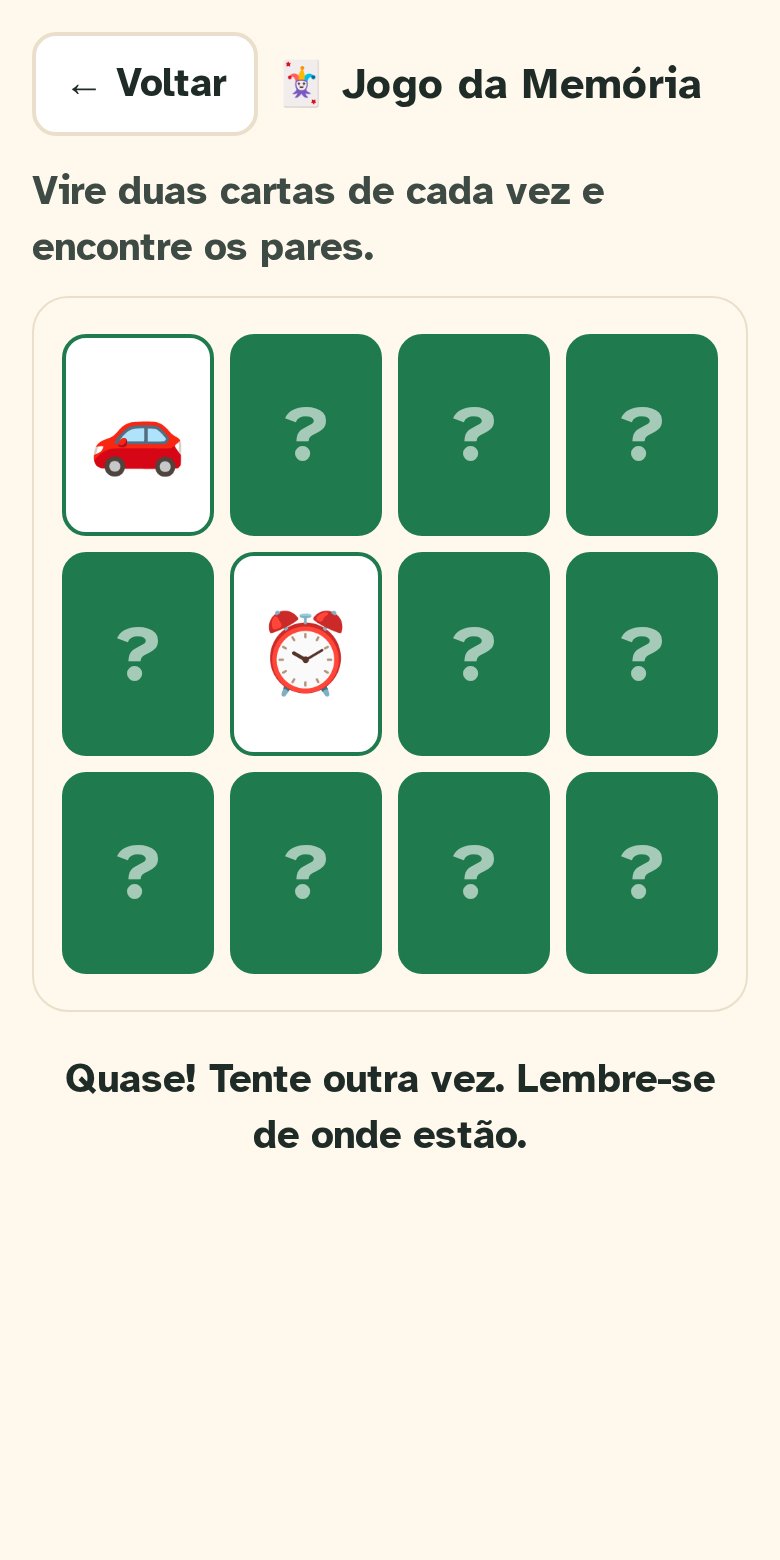 Jogo da área Memória
